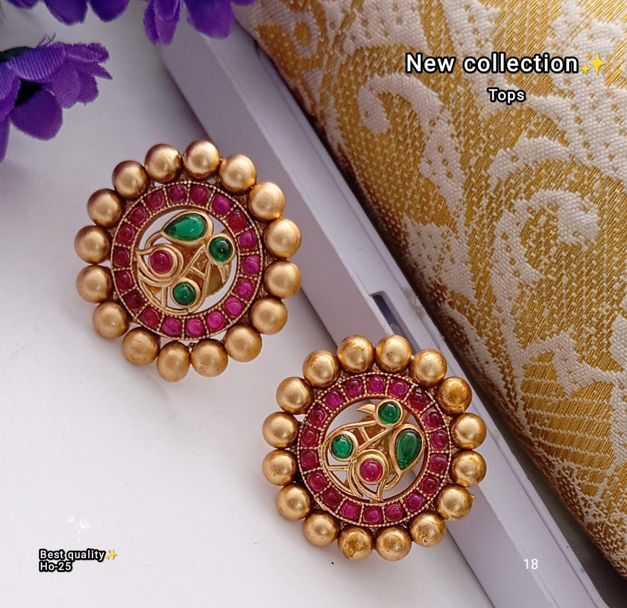 Jewellery With Red And Green Gemstones